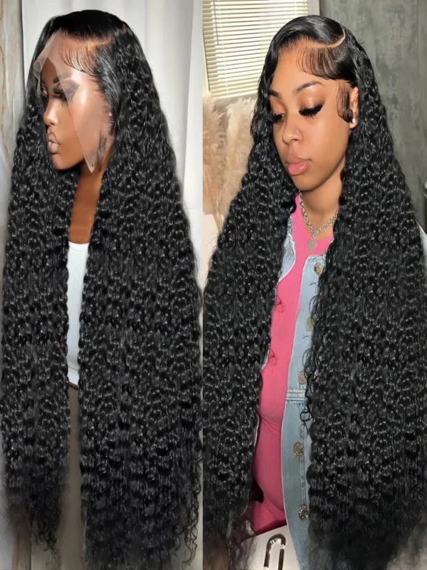 40 50 Inch Deep Wave 13x6 13x4 Lace Front Human Hair Wig 200% Remy Curl 360 Full Lace Frontal Wig Human Hair For Black Women - Image 10
