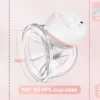 2 Pcs Electric Wearable Breast Pump 1200mAh USB Chargable Silent Milk Extractor Painless Automatic Milker Comfort Breastfeeding - Image 12