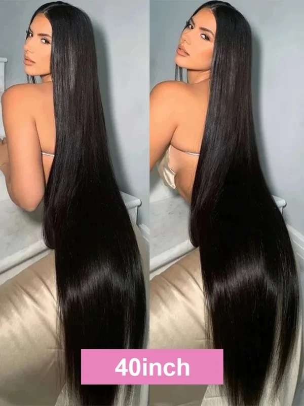 300% High Density 40 46 Inch Bone Straight 13x6 HD Lace Front Wigs Human Hair Brazilian 13x4 360 Full Lace Frontal Wig Pre Pluck - Image 4