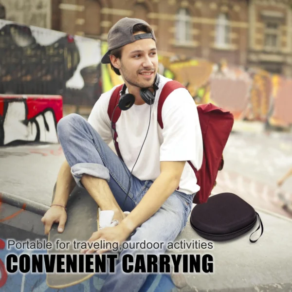 Universal Wireless On-Ear Headphones Case Compatible with JBL Tune 520BT 510BT Sony/Anker/Bose/BERIBES/Picun Headset Storage Bag - Image 3