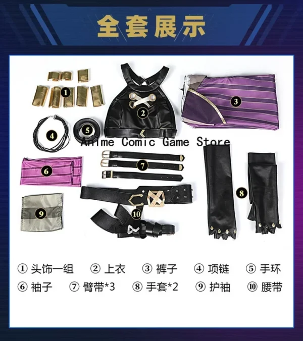 Anime Game LOL Arcane Cosplay Costume Crit Loli Jinx Cosplay Loose Cannon Cosplay Outfit Shoes Wig Sexy Women Carnival Costume - Image 8