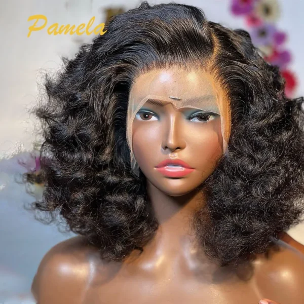 Super Double Drawn Glueless Wig 100% Human Hair Ready To Go 30inch Loose Deep 250% High Density 13x4 Transparent Lace Front Wigs - Image 2