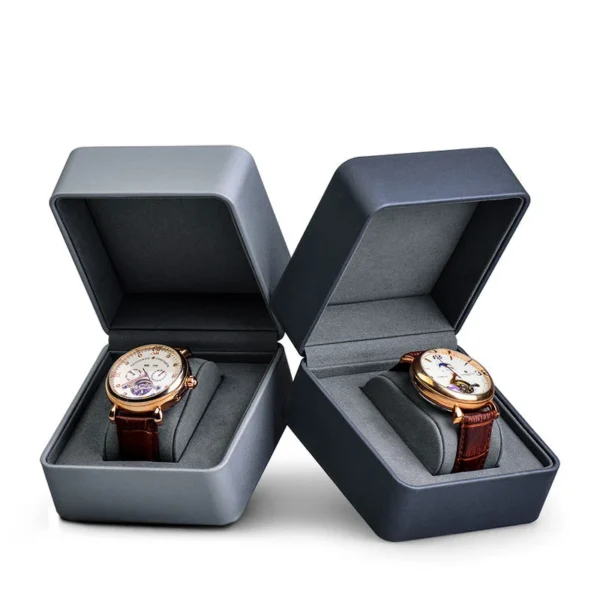 MISHITU Grids Watch Box PU Leather Watch Case Holder Organizer Storage Box for Quartz Watches Jewelry Boxes Display Best Gift - Image 2