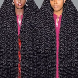 40 50 Inch Deep Wave 13x6 13x4 Lace Front Human Hair Wig 200% Remy Curl 360 Full Lace Frontal Wig Human Hair For Black Women
