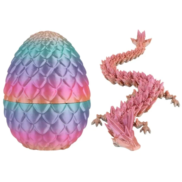 3D Printed Dragon in Egg 3D Printed Crystal Dragon Crystal Dragon Fidget Collectible Figurines for Home Office Car Desk Decor - Image 18