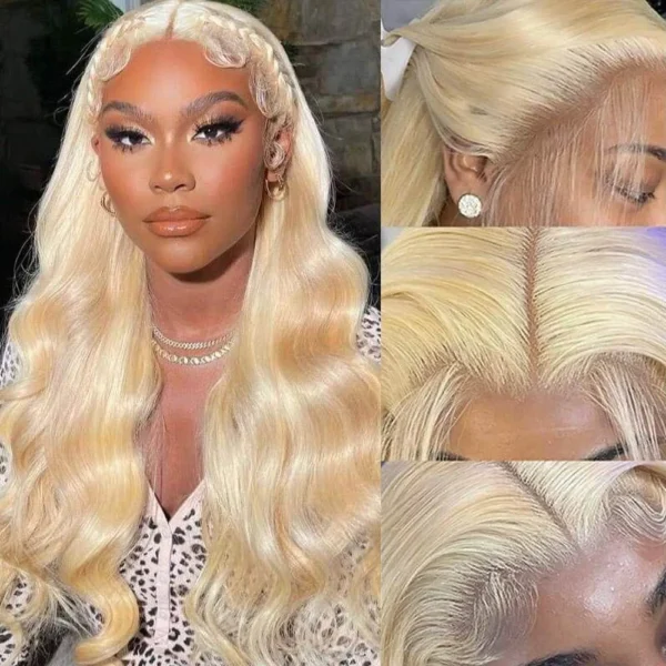 Blonde Body Wave Lace Front Wig HD Transparent Lace 13x4 13x6 Human Hair Wig 613 Pre Plucked Full Frontal Wigs For Black Women - Image 19