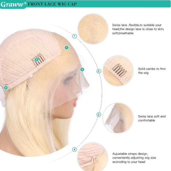 Blonde Body Wave Lace Front Wig HD Transparent Lace 13x4 13x6 Human Hair Wig 613 Pre Plucked Full Frontal Wigs For Black Women - Image 25
