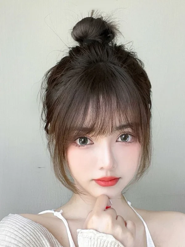 Air Bangs Wig Summer Light And Thin Fake Bangs Natural Forehead Invisible And Traceless Bangs Wig Piece - Image 14