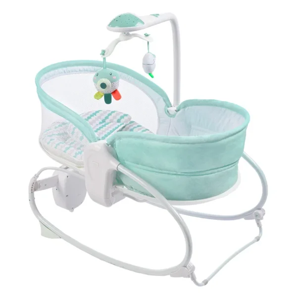 Newborn Automatic Rocking Chair Baby Rocking Bed Electric Sleeping Basket To Comfort Sleep Safe Dual-use Baby Coaxing Artifact - Image 2