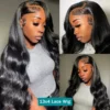 300% High Density 40 Inch Body Wave 13x4 13x6 HD Lace Front Human Hair Wigs Pre Plucked Water Wave Lace Frontal Wig For Women - Image 8