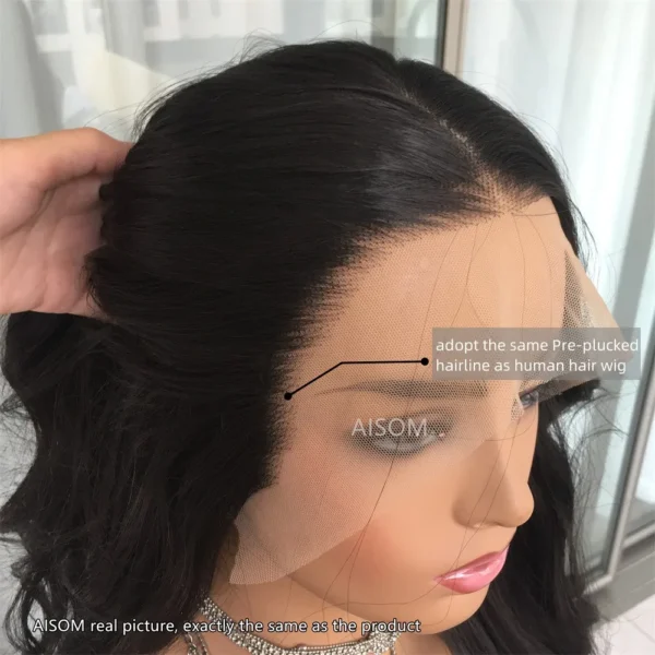Body Wave Lace Front Wig Highlight Ash Blonde Lace Frontal Synthetic Wigs Pre Plucked Long Wavy Synthetic Lace Wig for Women - Image 23