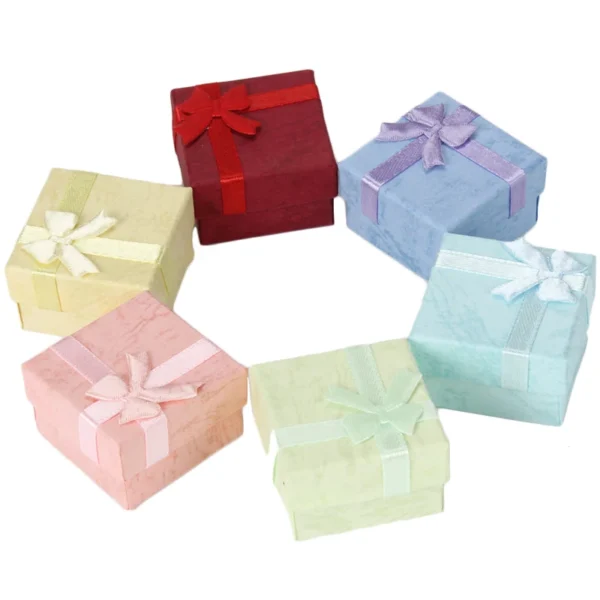 Ring Organizer Box Earrings Storage Gift Box Earrings Ring Box Paper Jewellry Packaging Container Trinket Box 1pc 4x4cm - Image 31