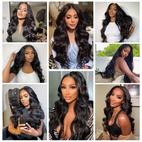 Body Wave Bundles 100% Human Hair Extensions Brazilian Remy 32Inch Water Wavy Raw Hair Bundles Virgin Double Weft Hair Weaving - Image 6
