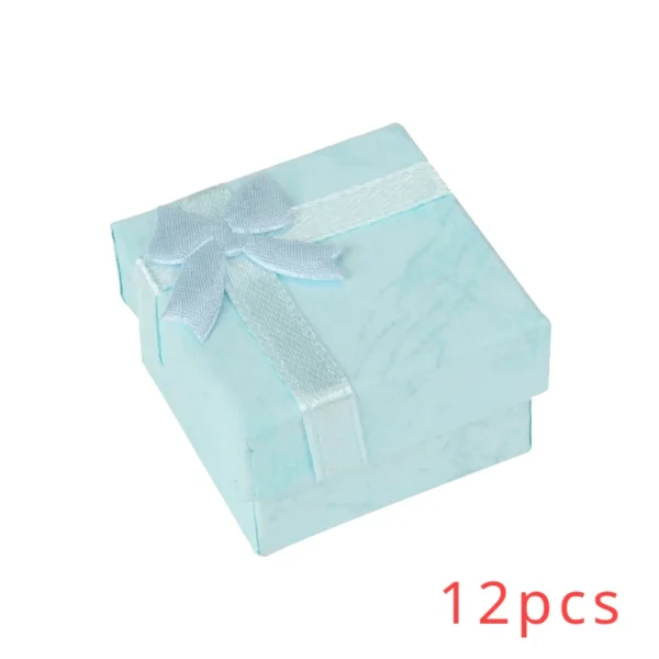 Ring Organizer Box Earrings Storage Gift Box Earrings Ring Box Paper Jewellry Packaging Container Trinket Box 1pc 4x4cm - Image 15