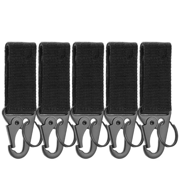 Outdoor Carabiner Keychains Camping Equipment Nylon Hook Carabiner Tactical Military Molle System Hook Belt Keychain - Image 15