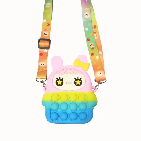 37 styles Fidget Toys Silicone Push Bubble Crossbody Bag Sensory Reliver Autism Adults Kids Handbag Squeeze Toys for Kids gifts - Image 8