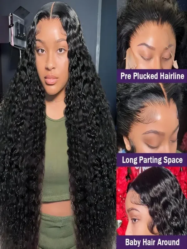 40 50 Inch Deep Wave 13x6 13x4 Lace Front Human Hair Wig 200% Remy Curl 360 Full Lace Frontal Wig Human Hair For Black Women - Image 11