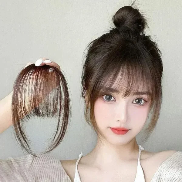 Air Bangs Wig Summer Light And Thin Fake Bangs Natural Forehead Invisible And Traceless Bangs Wig Piece - Image 3