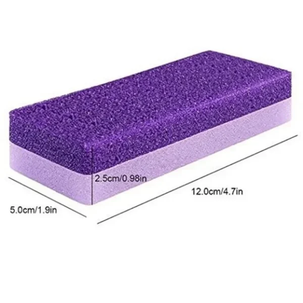 1pc Hard Dead Skin Portable PU Scrub Pumice Grinding Stone Foot Pumice Stones Exfoliating Scrubing Remover Foot Care Tool Purple - Image 5