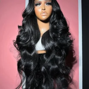 300% High Density 40 Inch Body Wave 13x4 13x6 HD Lace Front Human Hair Wigs Pre Plucked Water Wave Lace Frontal Wig For Women