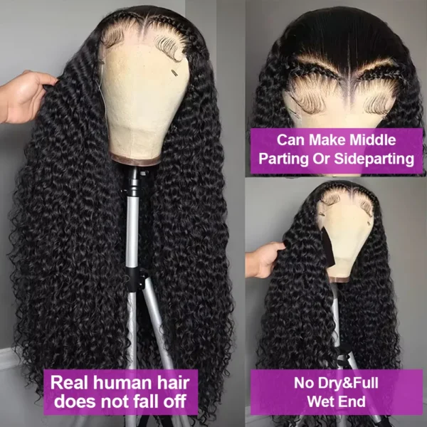 Wear Go 300% High Density Loose Deep Wave 40 50 Inch Full 13x6 13x4 HD Lace Frontal Human Hair Wig Glueless Preplucked Curly Wig - Image 18