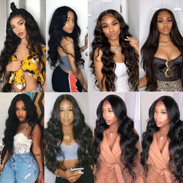 Mossily 3 4 5 Bundles 40 Inches 100% Raw Human Hair Body Wave Brazilian Remy Human Hair Bundle Extension Double Drawn Weavy - Image 12