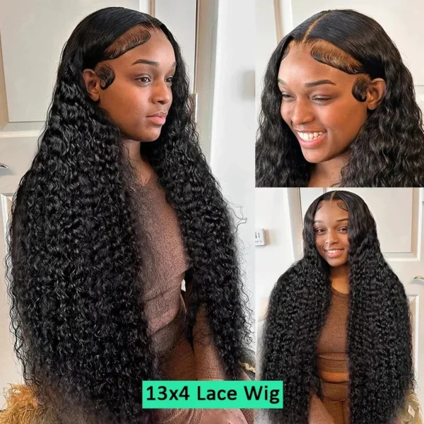 Hd Lace Wig 13x6 Human Hair Pre Plucked Curly Wig 40 Inch Deep Wave Frontal Wig Water Wave Lace Front Wig Brazilian Hair Wigs - Image 10