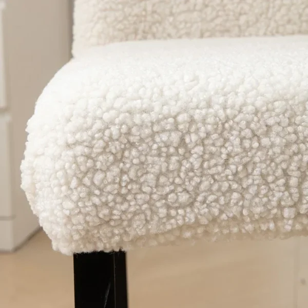 1PCS New Autumn and Winter Lambs Plush Chair Cover Solid Color  Thicken Universal Dining Chair Cover Householder Seatcover - Image 17