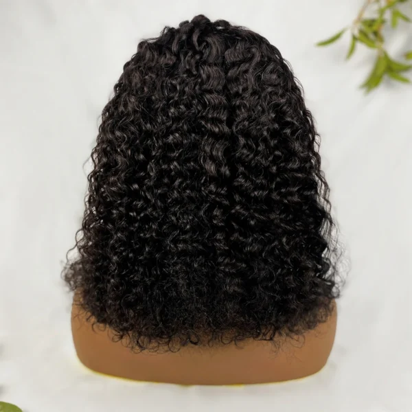 Afro Kinky Curly 13x4 Lace Front Braided 100% human hair Wigs For Women 16 Inch Hand Weaving Large Lace Baby Hair Glueless Wig - Image 3