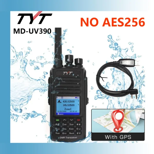 TYT NEW AES256 Encryption MD-UV380/390  Digital Walkie Talkie VHF UHF Dual Band Waterproof Radio GPS Ham Radio DMR Walkie Talkie - Image 9
