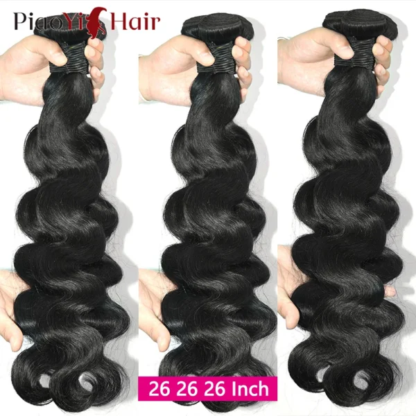 24 26 28 Inch Body Wave Bundles Human Hair 12A Brazilian Hair Weave Human Hair Extensions 100% Human Hair For Women Top Quality - Image 3