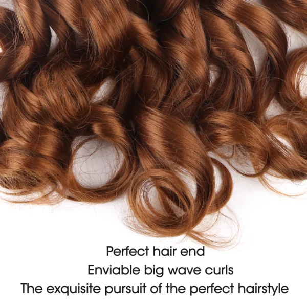 French Curly Crochet Braiding Hair Synthetic Loose Wave Ombre Braids Hair for Women  Spiral Curls Pre Stretched Hair Extensions - Image 23