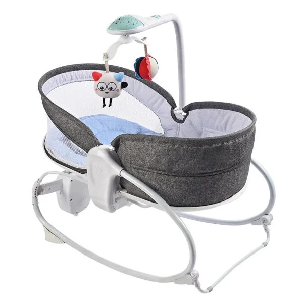 Newborn Automatic Rocking Chair Baby Rocking Bed Electric Sleeping Basket To Comfort Sleep Safe Dual-use Baby Coaxing Artifact - Image 4