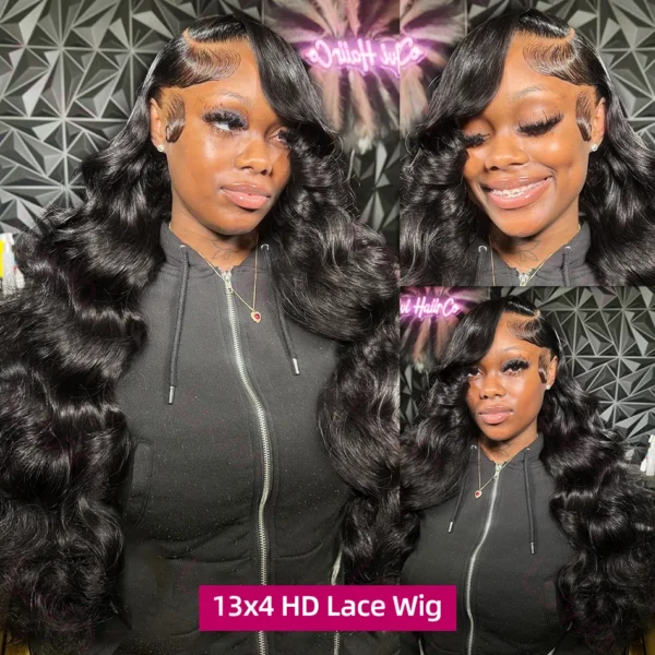 Brazilian 13x4 Lace Front Human Hair Wigs With Bundle Body Wave Lace Front Wigs 13x6 HD Lace Frontal Wig Glueless Wig Human Hair - Image 2