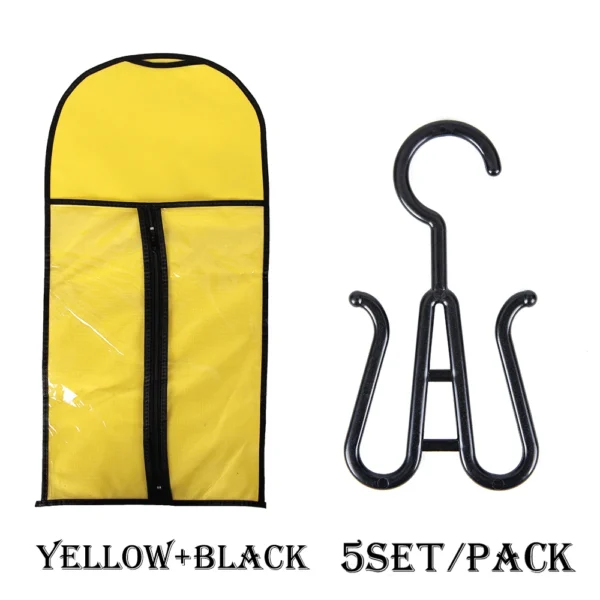5pcs/set Wig Storage Bag Good Quality Anti Dust Hair Extensions Bag with Holder for Store Wigs Hair Extensions Ponytails 60 80cm - Image 10