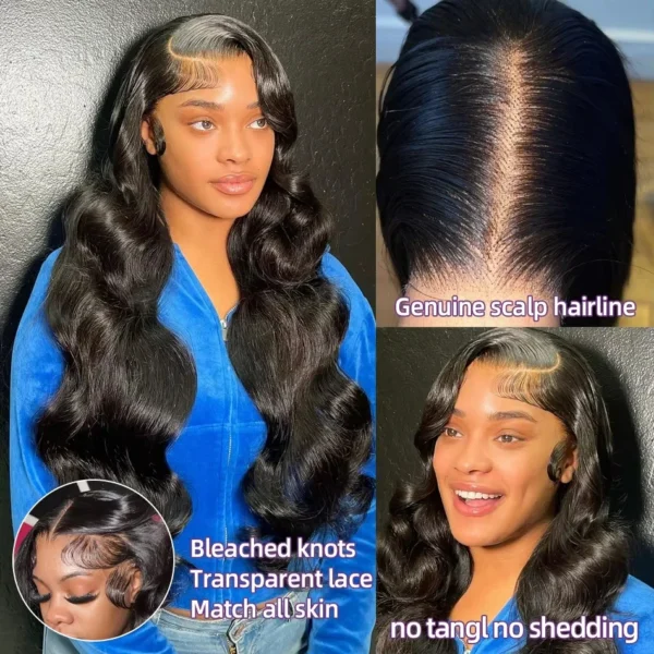 Body Wave Wigs 40 Inch 13x6 Hd Lace Frontal Wig 250 Density Human Hair Wigs Hd Lace Wig 13x4 Preplucked Brazilian Hair Wigs - Image 4