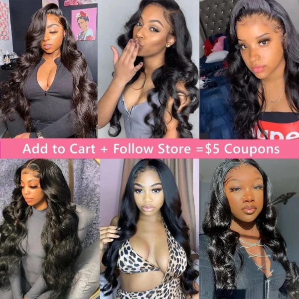 30 40 Inch 13x4 13x6 HD Body Wave Lace Front Wig Pre Plucked Loose Wave Lace Frontal Wig 100% Human Hair Wigs For Black Women - Image 13