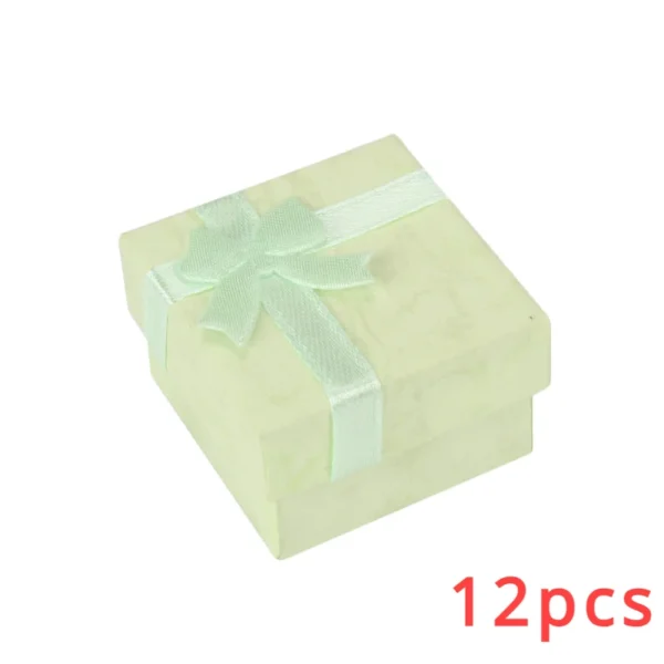 Ring Organizer Box Earrings Storage Gift Box Earrings Ring Box Paper Jewellry Packaging Container Trinket Box 1pc 4x4cm - Image 14