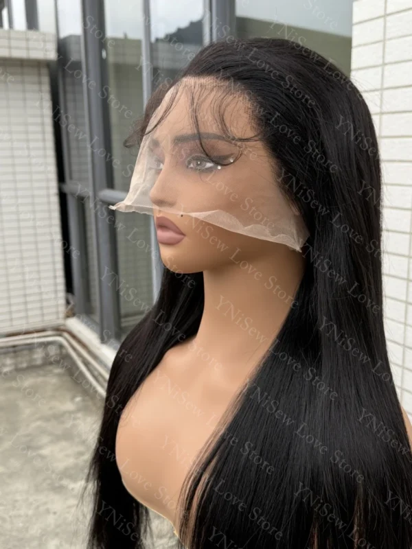 38 40 Inch 360Full Lace Human Hair Wigs Straight 13x4 13x6 HD Transparent Lace Frontal Human Hair Wigs Gift 1Bundles Human Hair - Image 2