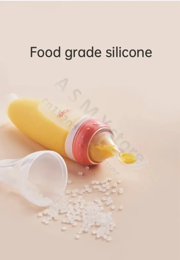 BBET Squeezing Feeding Bottle Silicone Newborn Baby Training Rice Spoon Infant Cerea Food Supplement Feeder Safe Tableware - Image 17