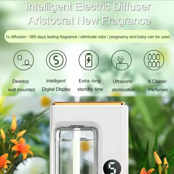 Wall-mounted Air Freshener Spray Rechargeable Aromatherapy Diffuser Hotel Home Fragrance Aromatherapy Essential Oil Diffuse - Image 11