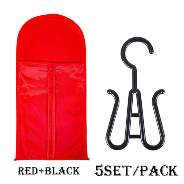 5pcs/set Wig Storage Bag Good Quality Anti Dust Hair Extensions Bag with Holder for Store Wigs Hair Extensions Ponytails 60 80cm - Image 9