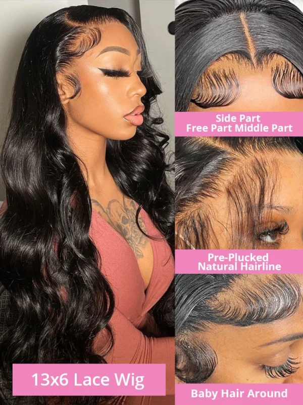 Wear Go Body Wave 5x5 6x4 Pre Cut Lace Closure Wig 13X4 13X6 Lace Front Wig Human Hair Brazilian 100% Human Hair Wigs - Image 11