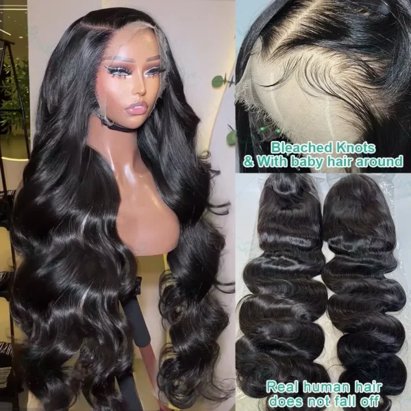 300% 30 40 Inch Body Wave 13x6 Hd Lace Frontal Wig Human Hair Brazilian Pre Plucked Lace Wigs For Women 13x4 Lace Front Wig 13x7 - Image 4