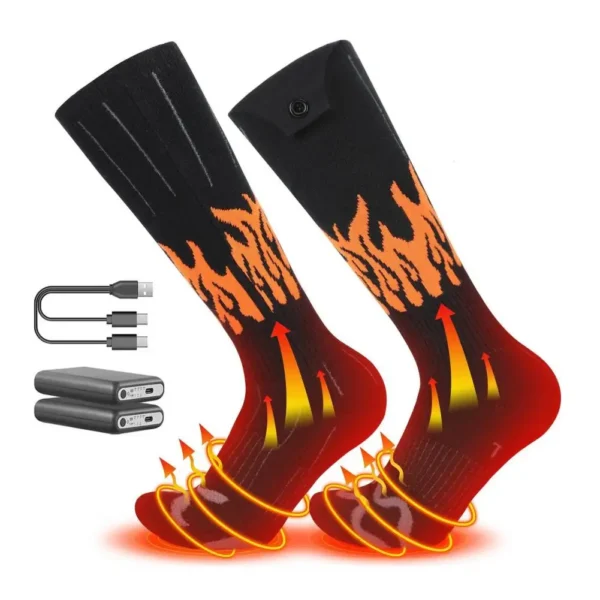 Heated Socks Thermal Winter Warm Skiing Heating Arthritis Electric Socks App Control Rechargeable Outdoor Sport Foot Warmer - Image 11