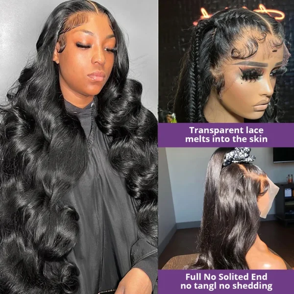 Body Wave 13x4 13x6 360 Hd Transparent Lace Front Wigs Human Hair Wig Brazilian 30 40 Inch Body Wave Lace Frontal Wig For Women - Image 4