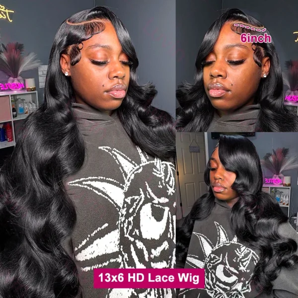 Brazilian 13x4 Lace Front Human Hair Wigs With Bundle Body Wave Lace Front Wigs 13x6 HD Lace Frontal Wig Glueless Wig Human Hair - Image 8