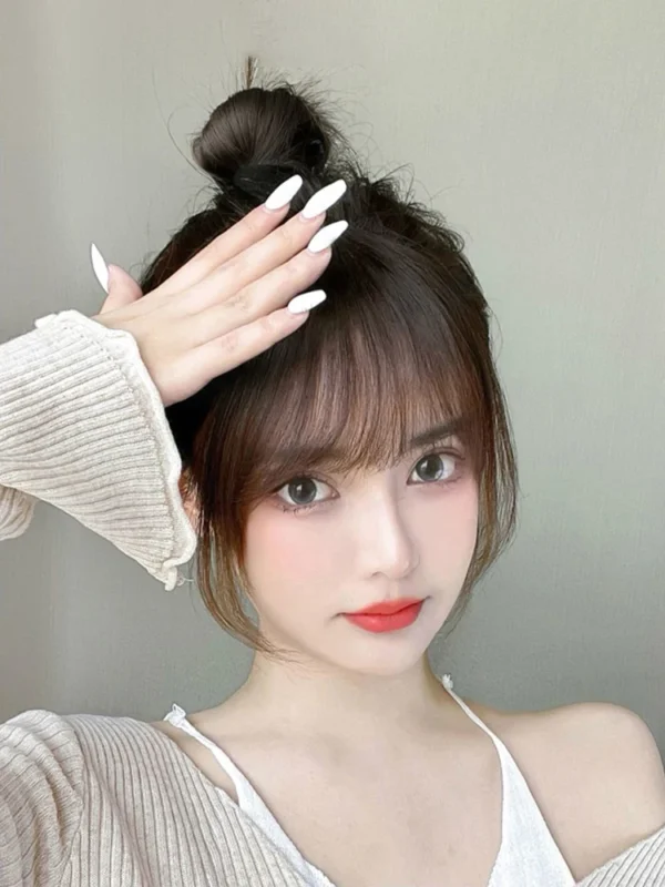Air Bangs Wig Summer Light And Thin Fake Bangs Natural Forehead Invisible And Traceless Bangs Wig Piece - Image 12