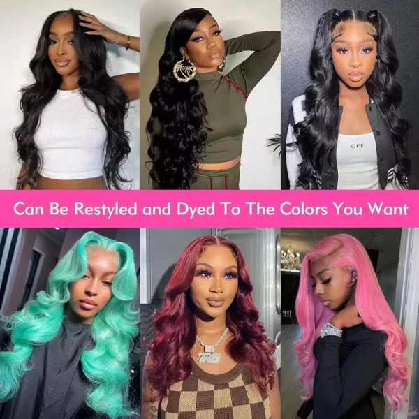 HD Transparent 13x4 13x6 Body Wave Lace Front Wig Pre Plucked 360 Lace Frontal Wig Human Hair Wigs For Women 5x5 Closure Wig - Image 5