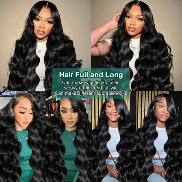 Mossily 3 4 5 Bundles 40 Inches 100% Raw Human Hair Body Wave Brazilian Remy Human Hair Bundle Extension Double Drawn Weavy - Image 11